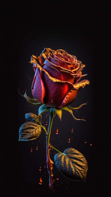 Rose dark iPhone Wallpaper HD