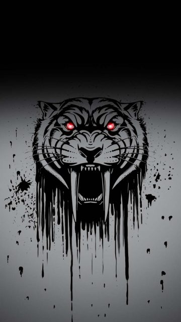 Saber Tooth Lion iPhone Wallpaper HD
