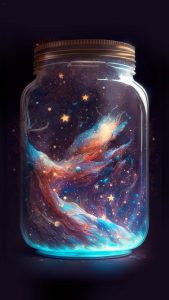 Space Jar iPhone Wallpaper HD