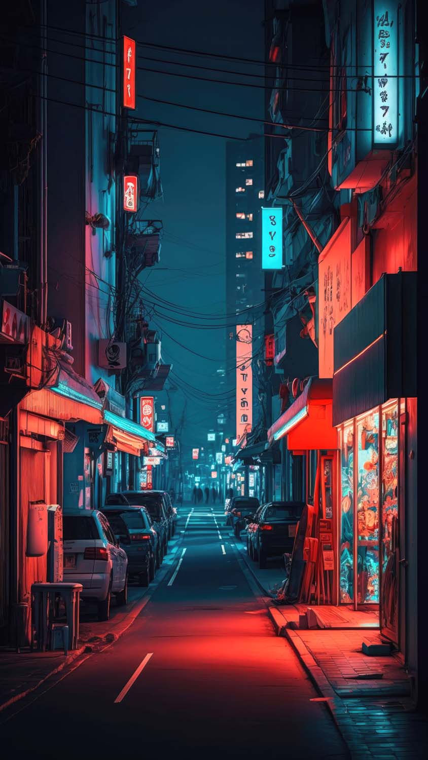 Streets of Tokyo iPhone Wallpaper HD