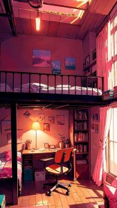 Study Bedroom iPhone Wallpaper HD