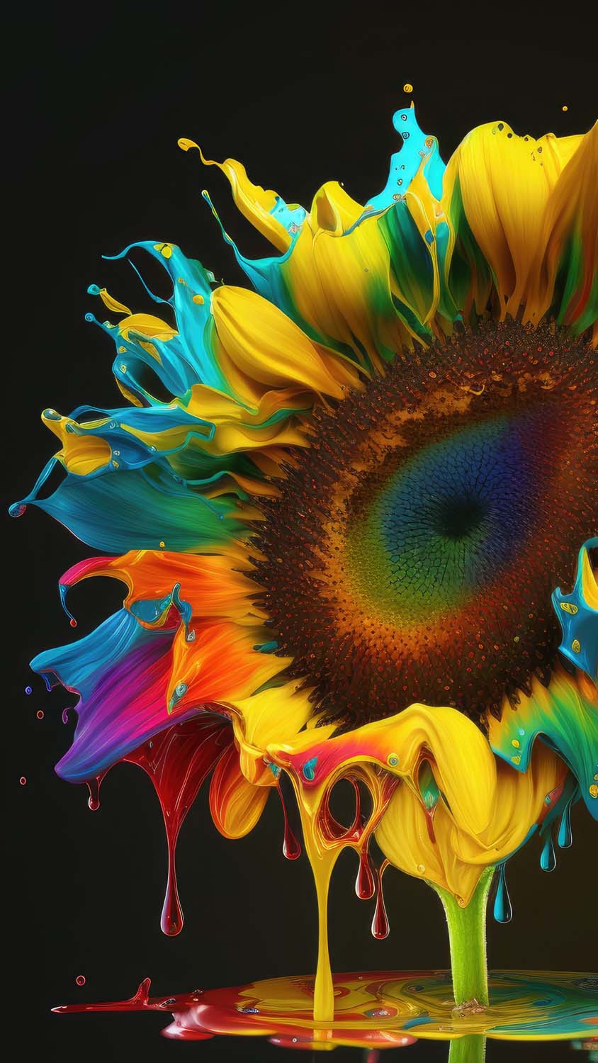 Sunflower Colours iPhone Wallpaper HD