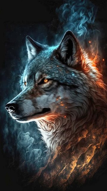 The Alpha Wolf iPhone Wallpaper HD