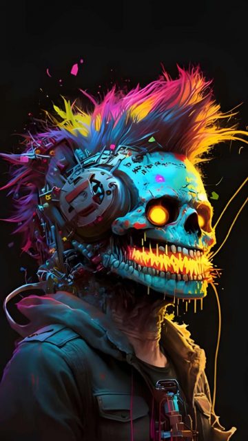 The Mad Skull iPhone Wallpaper HD