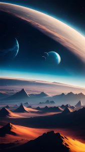 The Mountains of Space iPhone Wallpaper HD