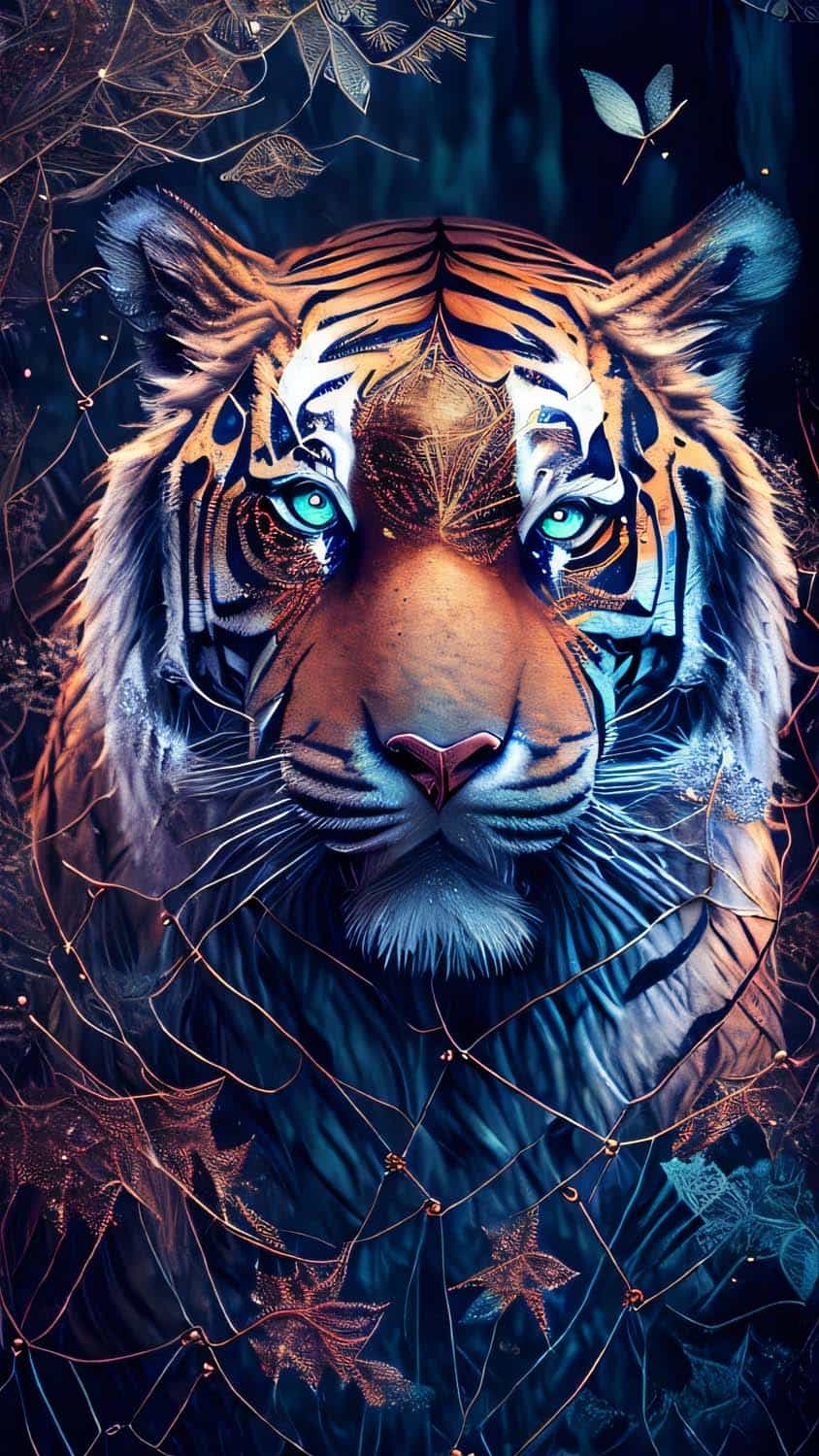 Angry Tiger Wallpaper With Black Background - Black Wallpaper HD