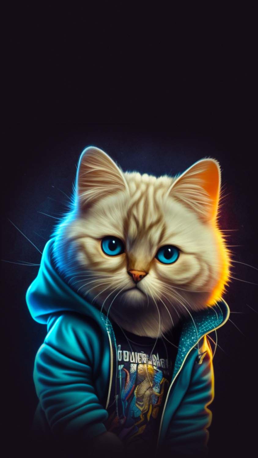 Urban Cat iPhone Wallpaper HD