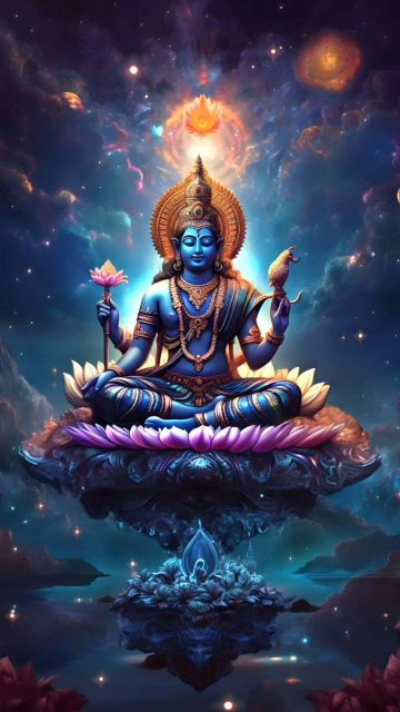 Vishnu God iPhone Wallpaper HD