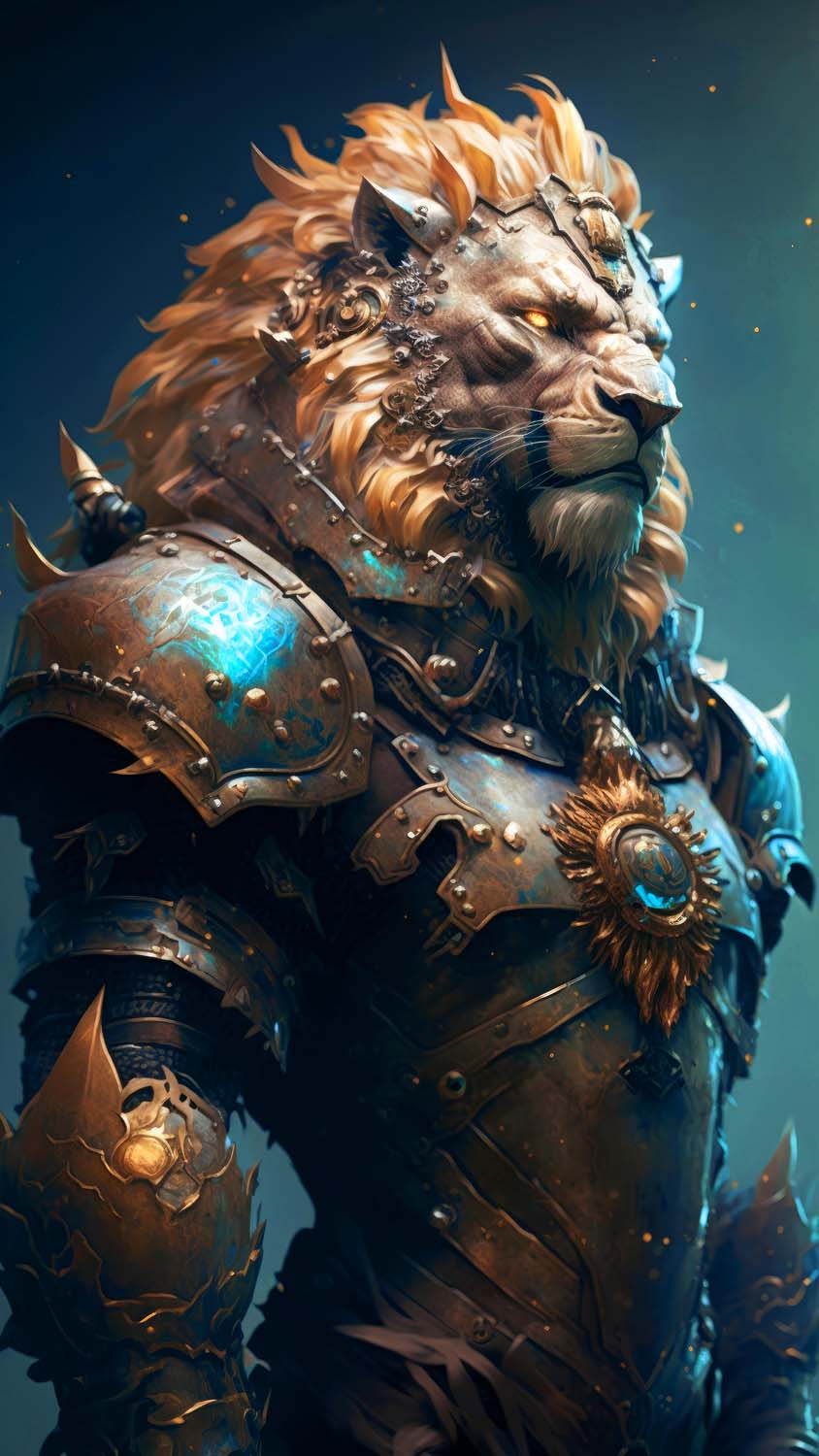 Warrior Lion iPhone Wallpaper HD