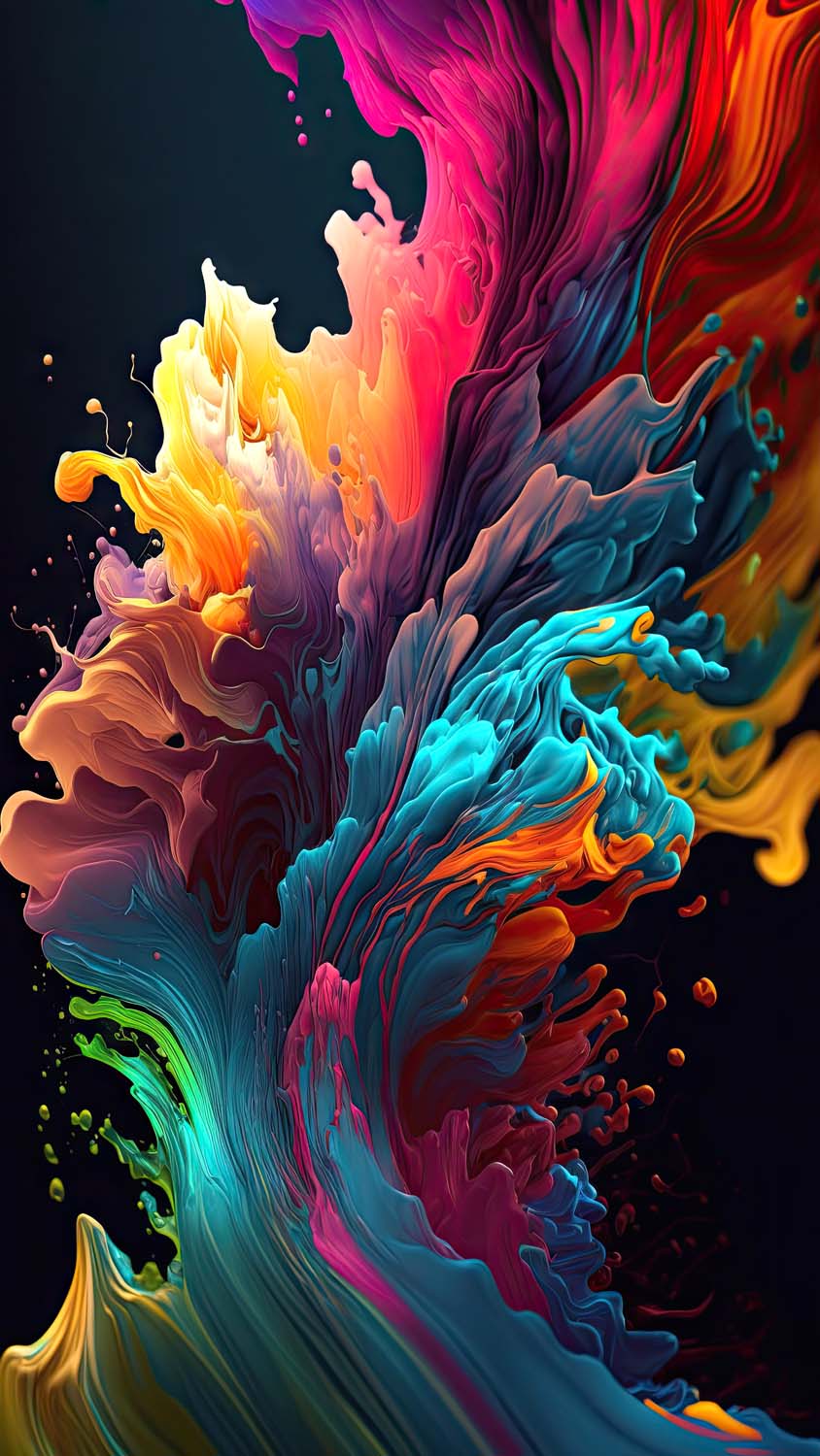 Water Colours iPhone Wallpaper HD