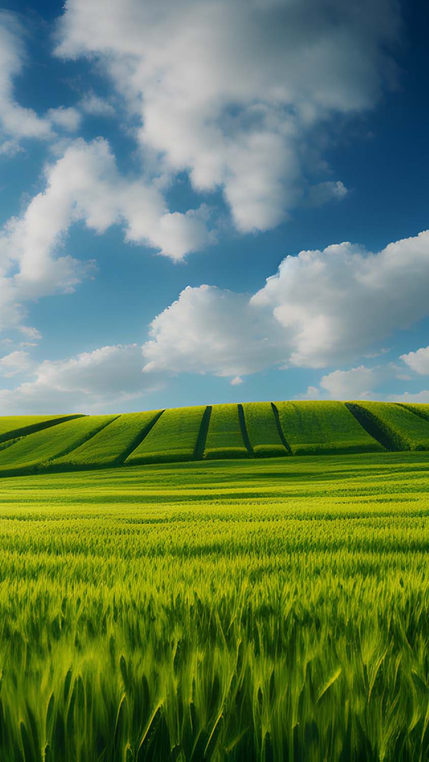 Windows XP Green Fields iPhone Wallpaper HD