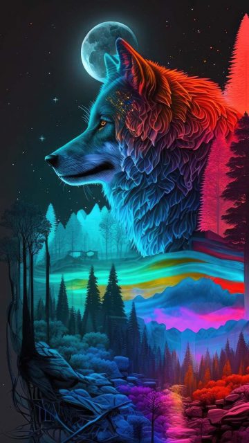 Wolf Story iPhone Wallpaper HD