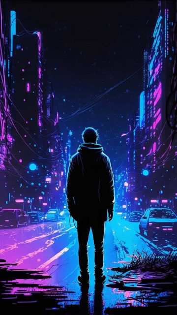 Alone Night iPhone Wallpaper HD - iPhone Wallpapers