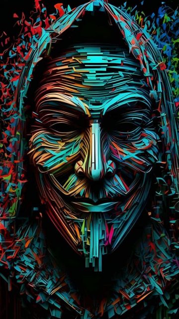 Anonymous Face iPhone Wallpaper HD