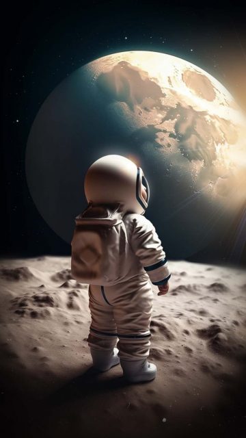 Baby Astro Explorer iPhone Wallpaper HD