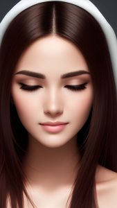 Beauty of Brunette iPhone Wallpaper HD