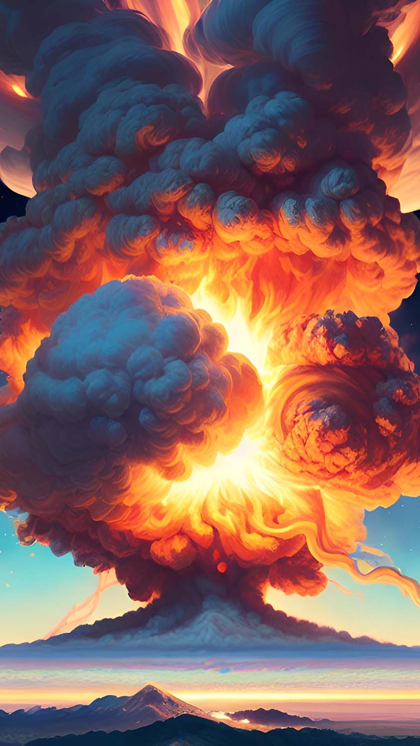 Biggest Explosion iPhone Wallpaper HD