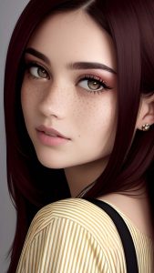 Brunette Portrait iPhone Wallpaper HD