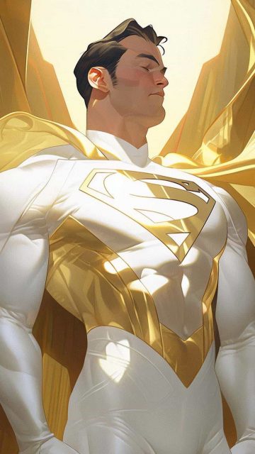 Celestial Superman iPhone Wallpaper HD