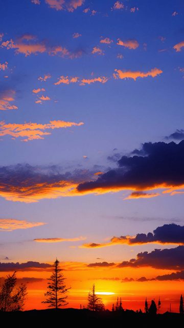 Cloudy Evening iPhone Wallpaper HD