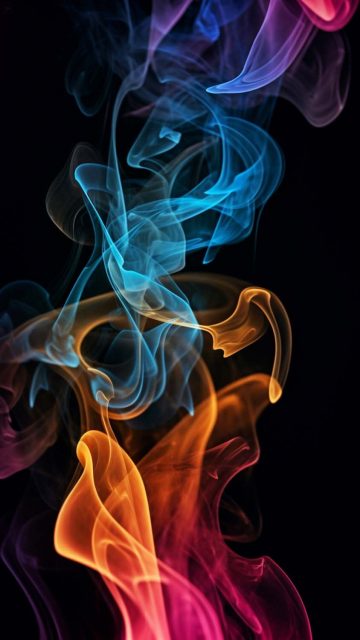 Colourful Smoke iPhone Wallpaper HD