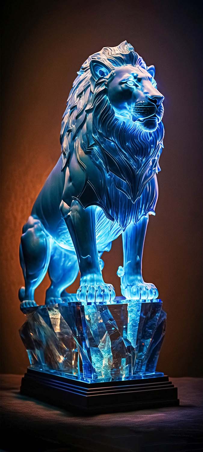 Crystal Lion iPhone Wallpaper HD - iPhone Wallpapers