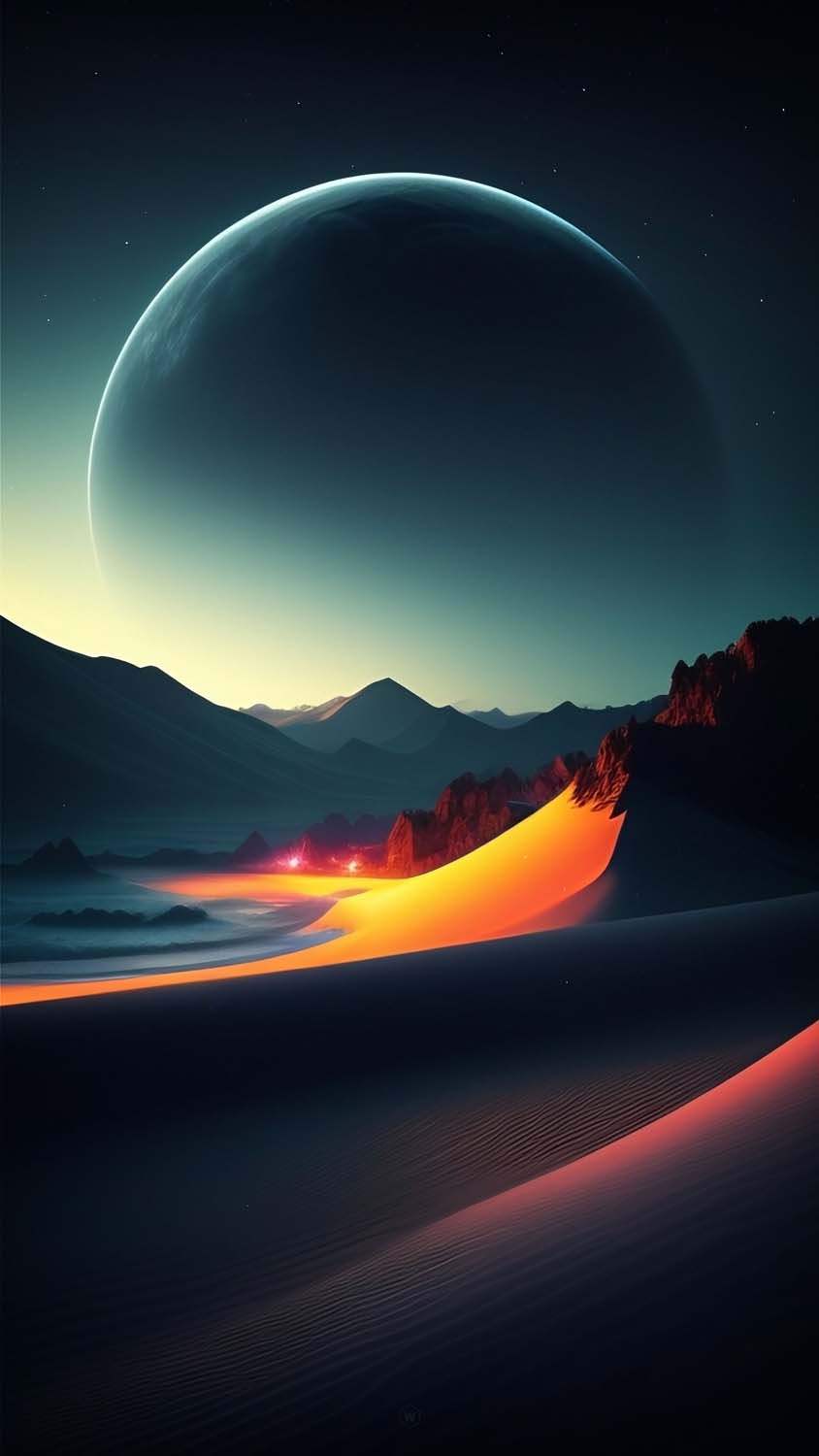 Desert of Moon iPhone Wallpaper HD