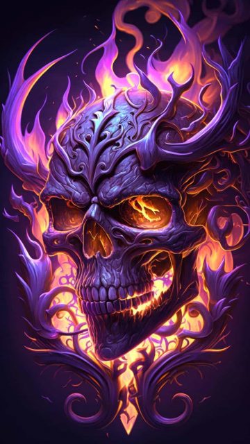 Devil Skull iPhone Wallpaper HD