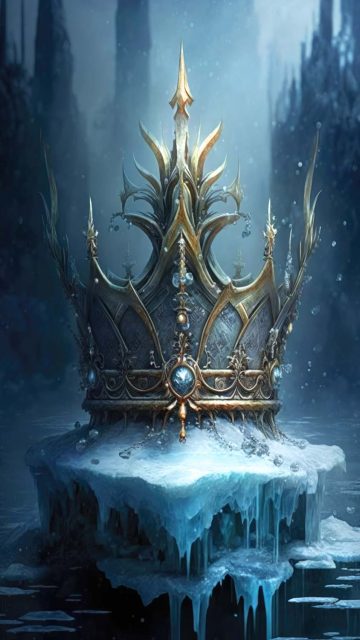 Frozen Crown iPhone Wallpaper HD