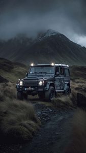 G Wagon Black iPhone Wallpaper HD