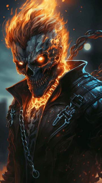 Ghost Rider 4K iPhone Wallpaper HD