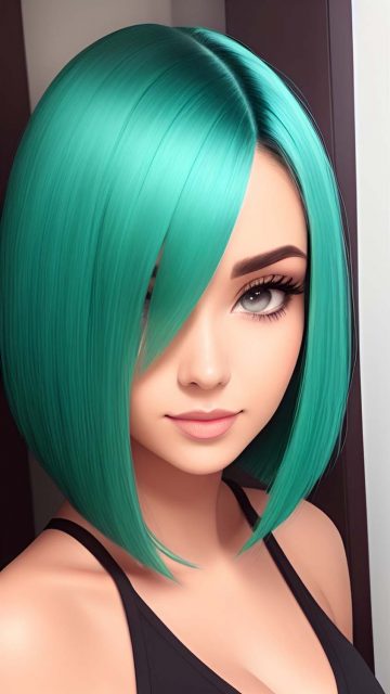 Girl Beauty Bob Haircut iPhone Wallpaper HD