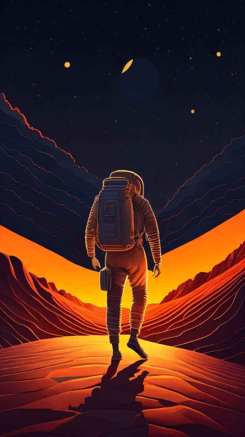 Going to Mars iPhone Wallpaper HD