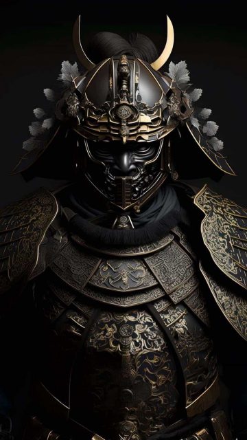 Golden Samurai iPhone Wallpaper HD