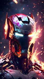 Iron Man Nano Tech Armor iPhone Wallpaper HD