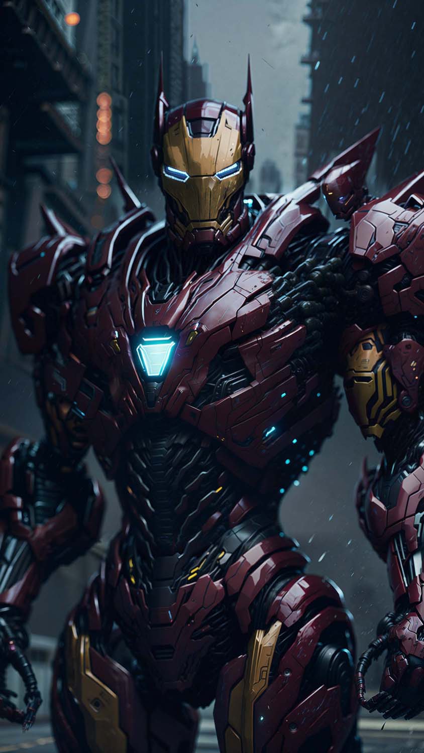 Iron Man Super Ai Armor iPhone Wallpaper HD