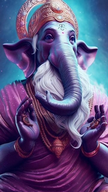 Lord Ganesha Blessings iPhone Wallpaper HD