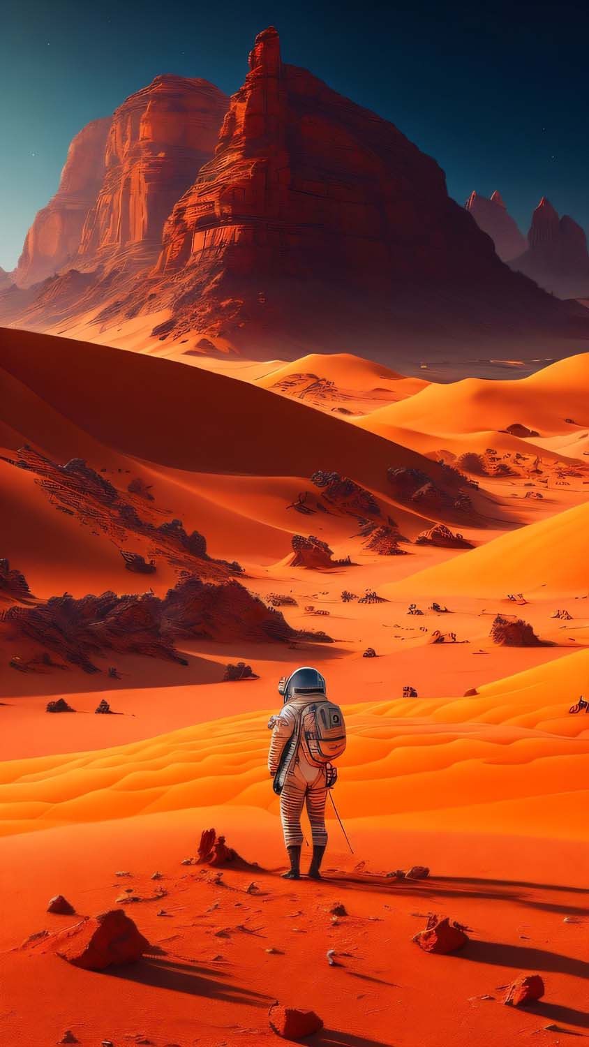 Mars Desert iPhone Wallpaper HD