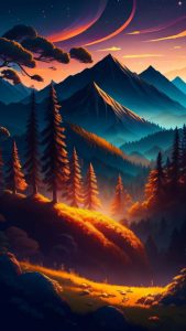 Nature Ai Scene iPhone Wallpaper HD