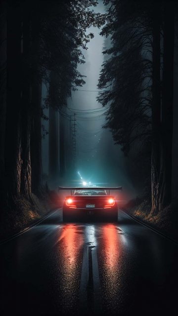 Night Ride iPhone Wallpaper HD