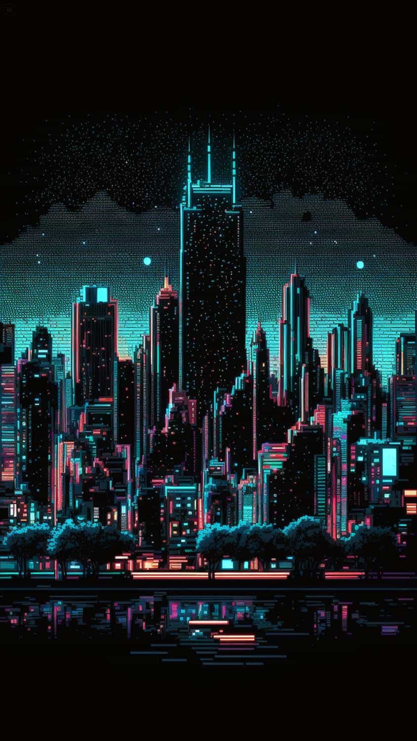 397577 wallpaper rog 8 bit pixel logo night city 4k hd  Rare  Gallery HD Wallpapers