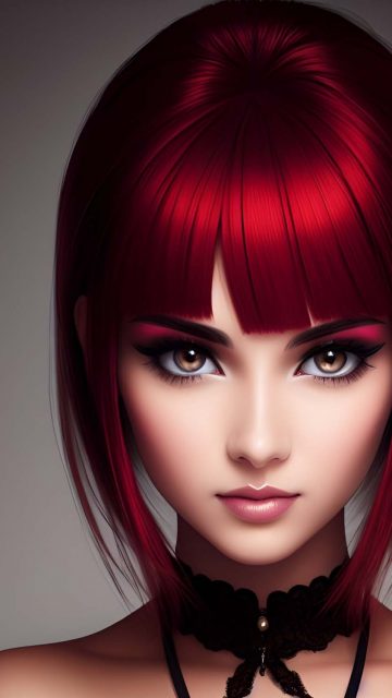 Redhead Girl Portrait iPhone Wallpaper HD