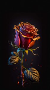 Rose Bleeding iPhone Wallpaper HD