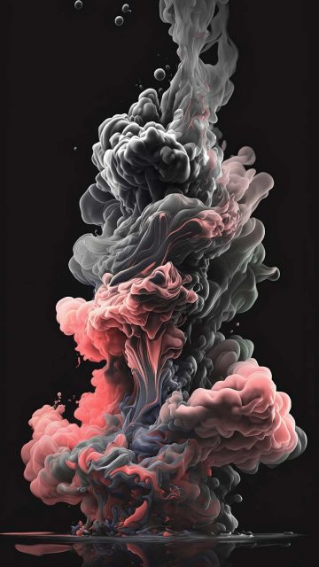 Smoke Explosion iPhone Wallpaper HD