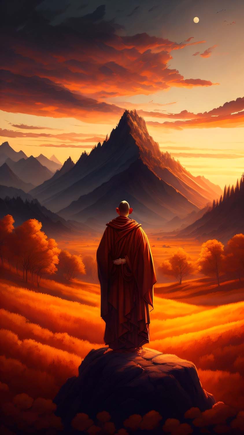 The Monk iPhone Wallpaper HD
