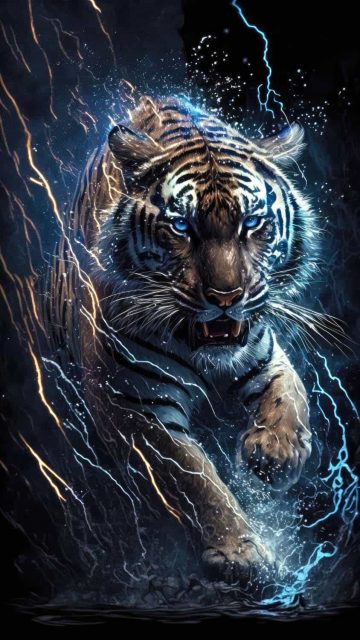 Tiger Power iPhone Wallpaper HD