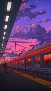 Train Station iPhone Wallpaper HD