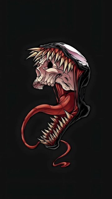 Venom Skull iPhone Wallpaper HD