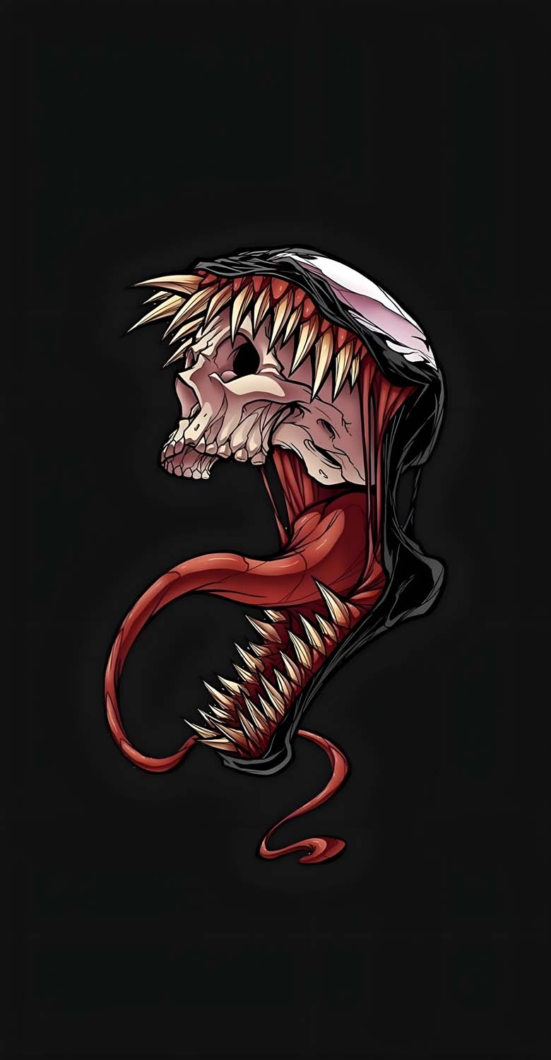 Venom Skull iPhone Wallpaper HD