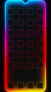 iOS App Dock Punch Hole Camera